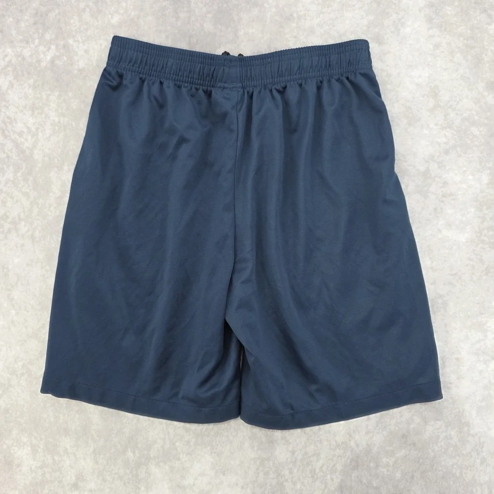 Nike FC Barcelona Navy Blue Soccer Shorts #9 Dazzle Athletic Lightweight Shorts